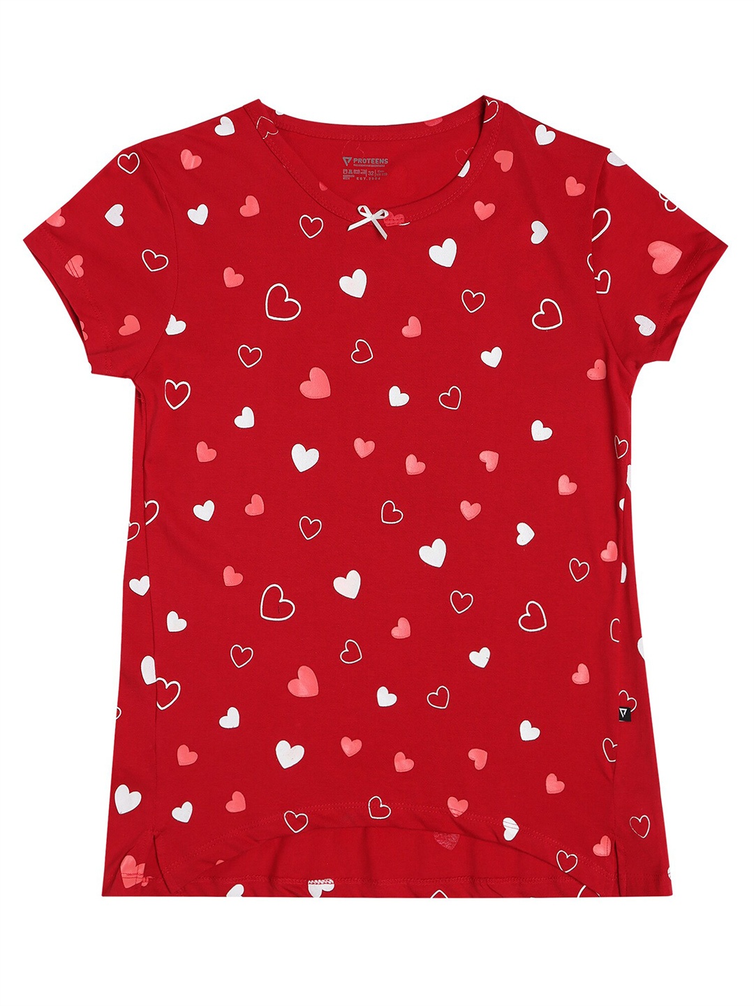 

PROTEENS Girls Red Printed Cotton T-shirt