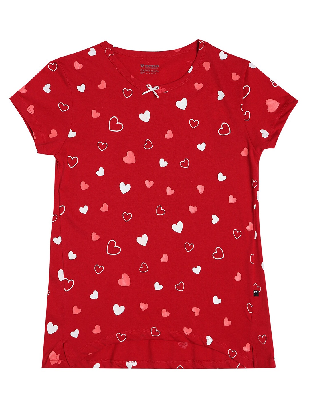 

PROTEENS Girls Red Printed T-shirt