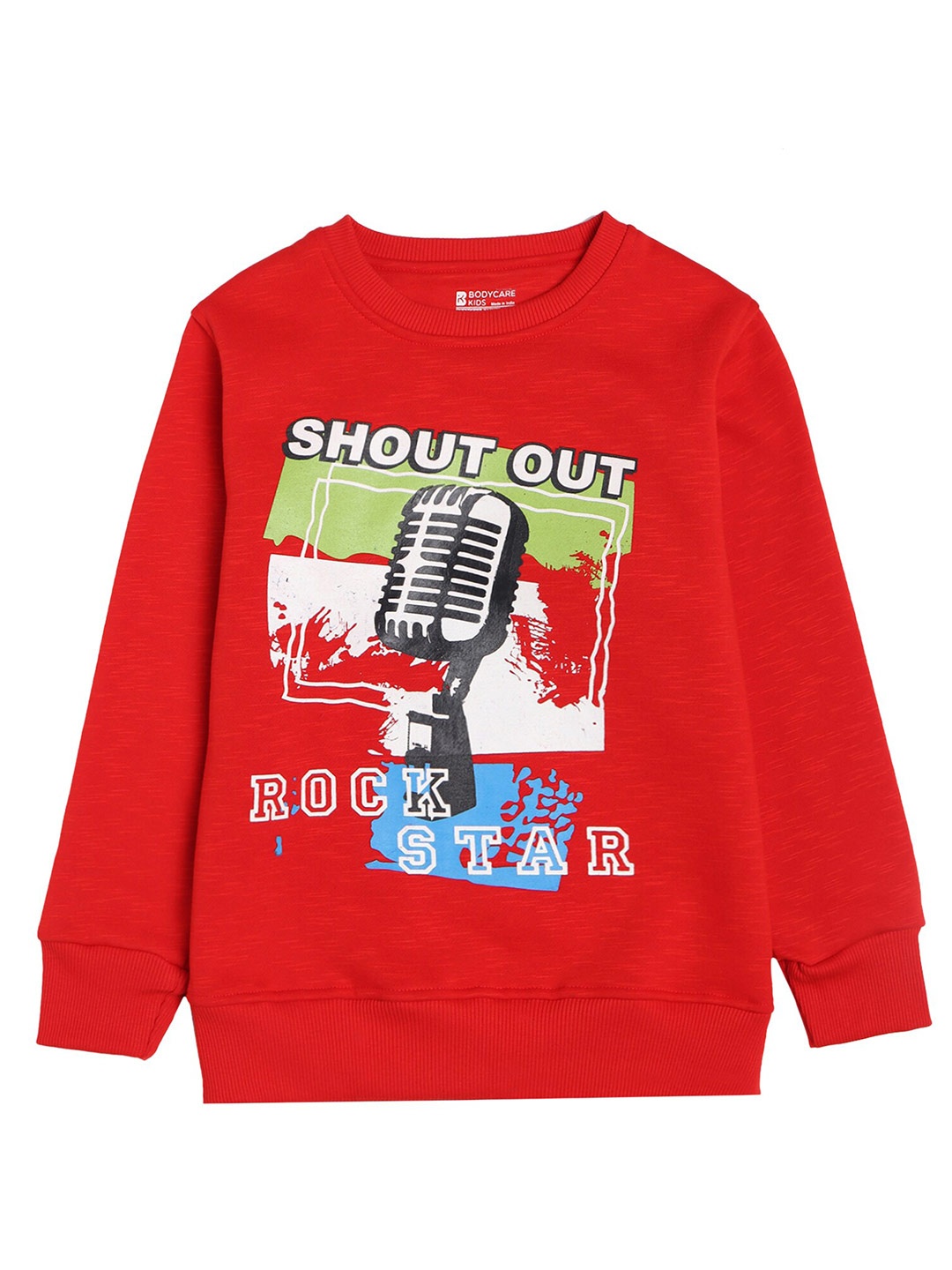 

PROTEENS Boys Red Printed Cotton Sweatshirt