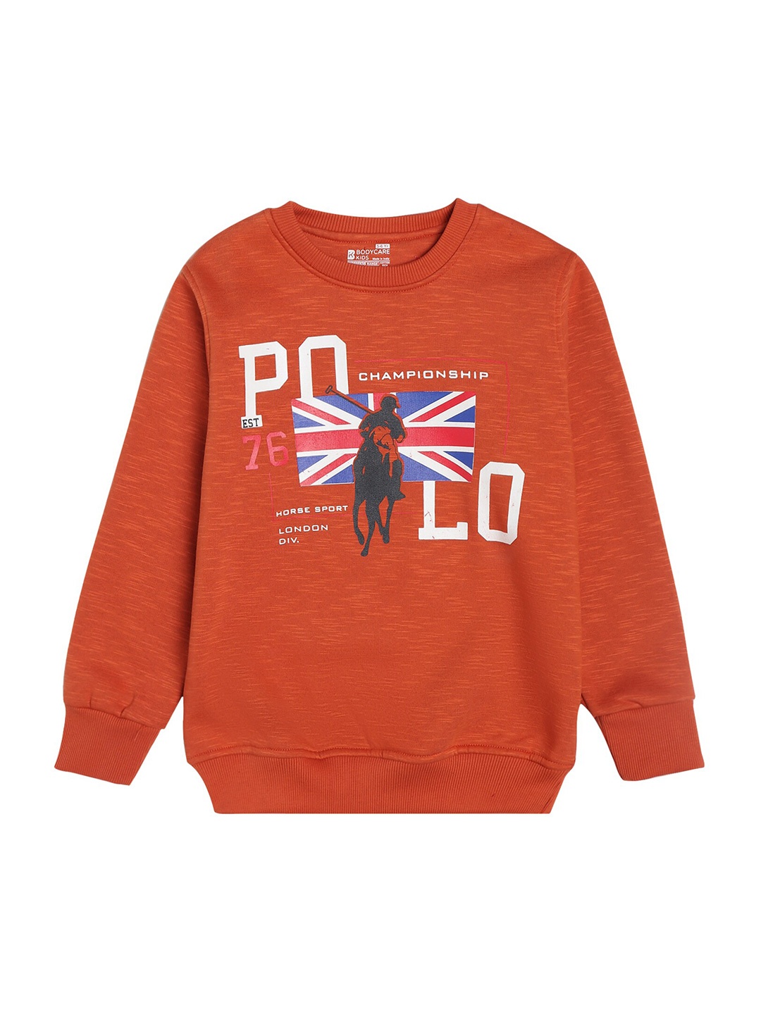 

PROTEENS Boys Rust Printed Cotton Sweatshirt