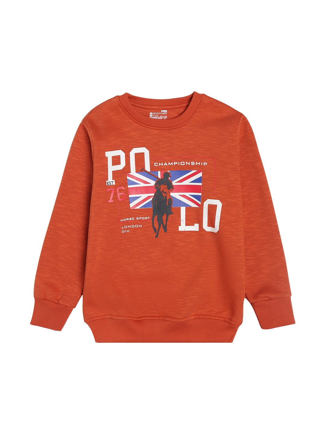

PROTEENS Boys Rust Printed Cotton Sweatshirt