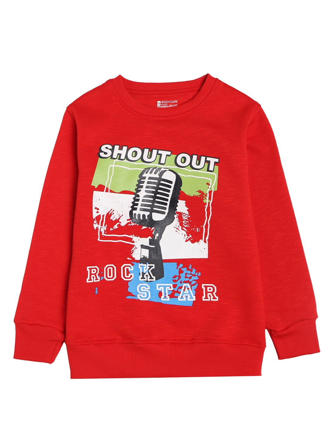 

PROTEENS Boys Red Printed Cotton Sweatshirt