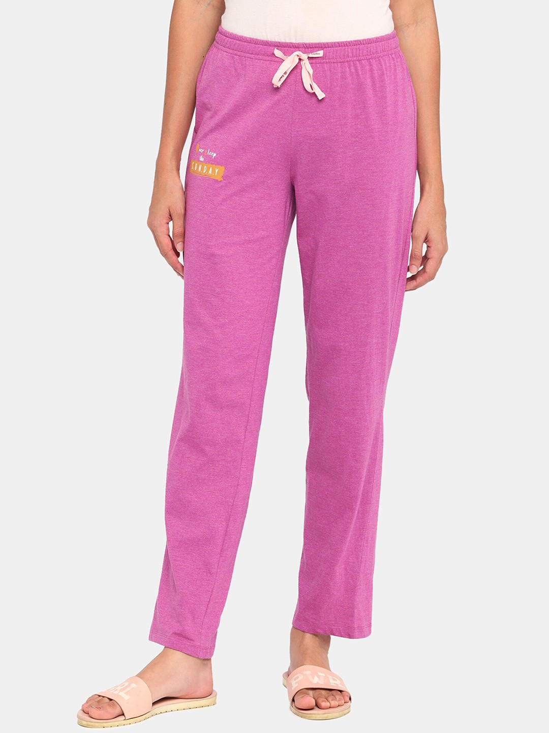 

Rosaline by Zivame Women Purple Solid Lounge Pant