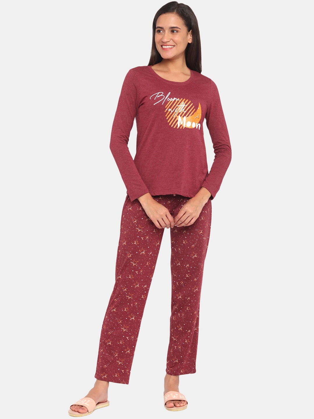 

Rosaline by Zivame Women Red Night suits