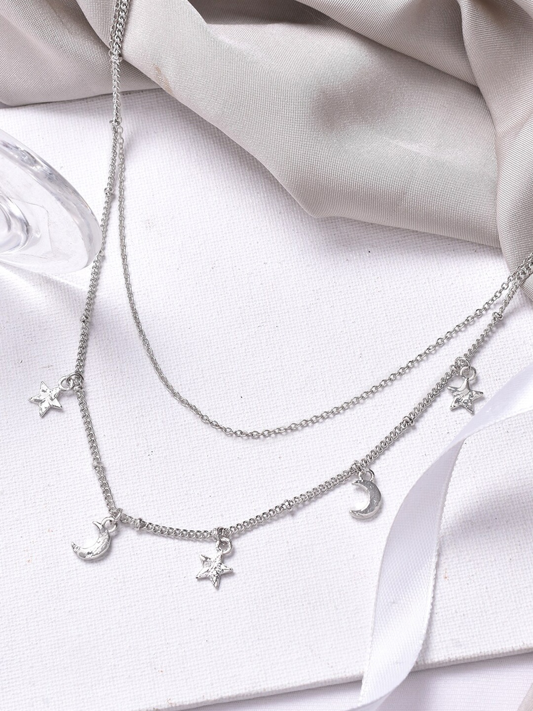

JOKER & WITCH Silver-Toned Layered Necklace