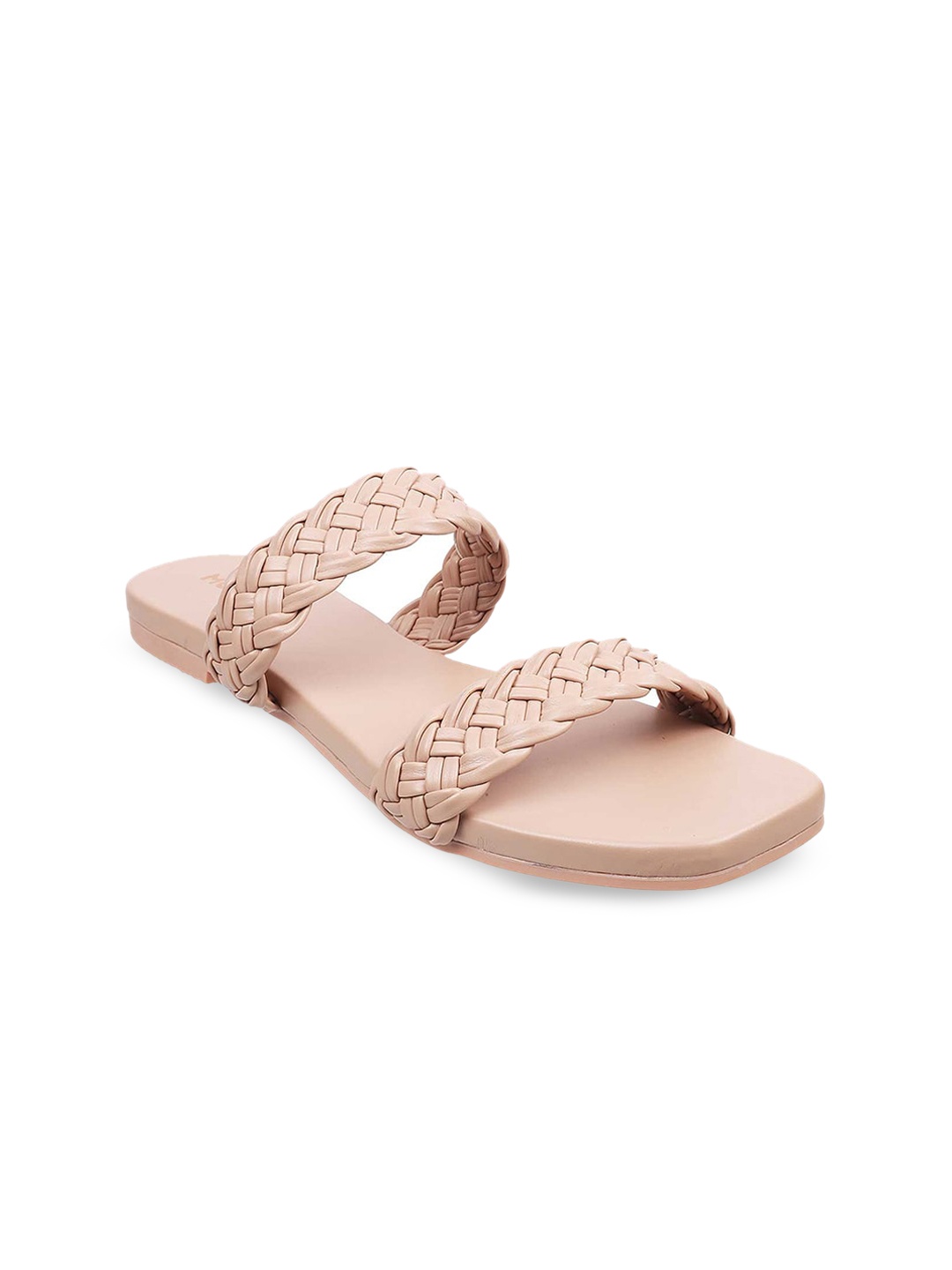 

Mochi Women Peach-Coloured Open Toe Flats