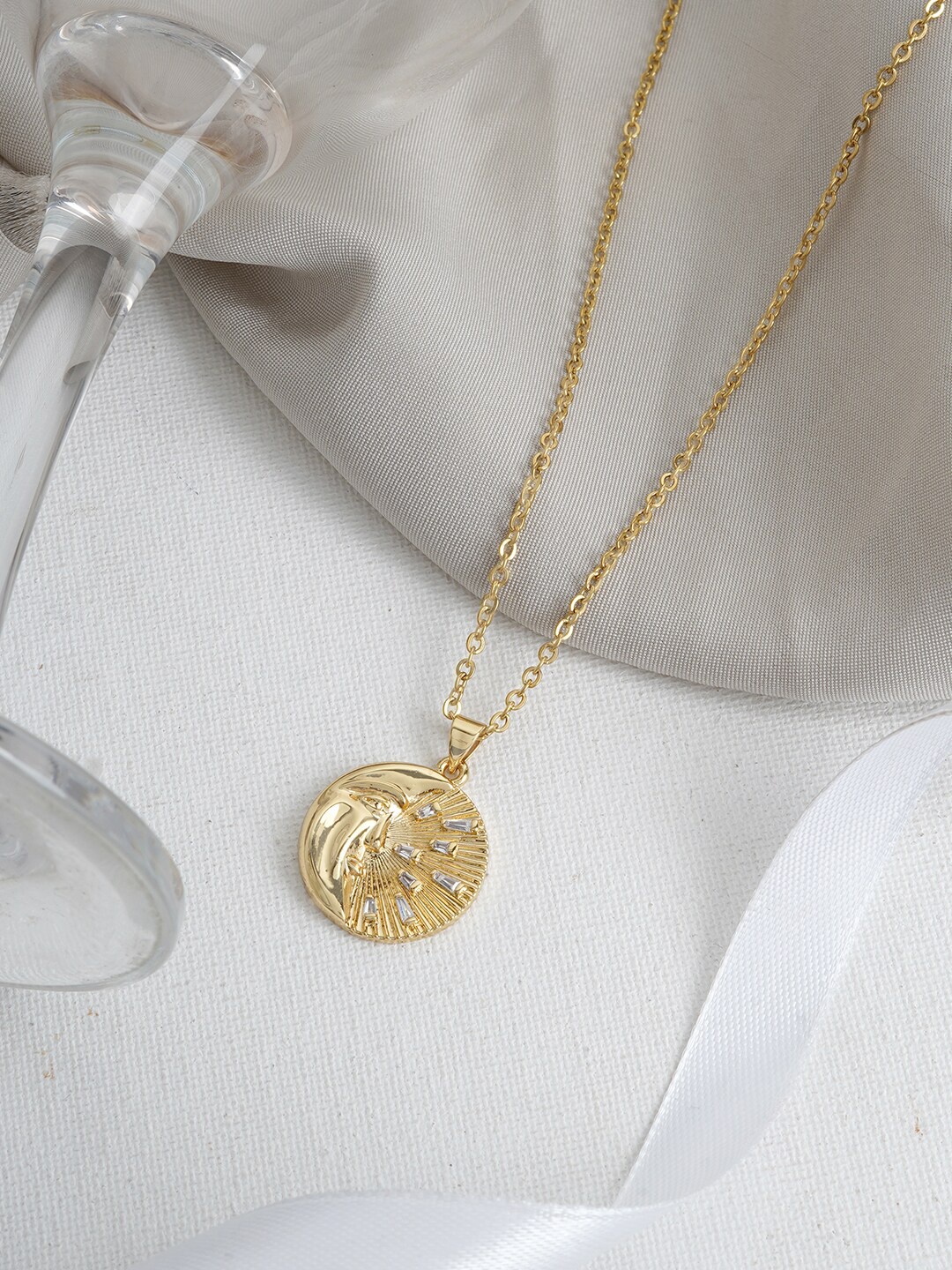 

JOKER & WITCH Gold-Toned Pendant With Chain