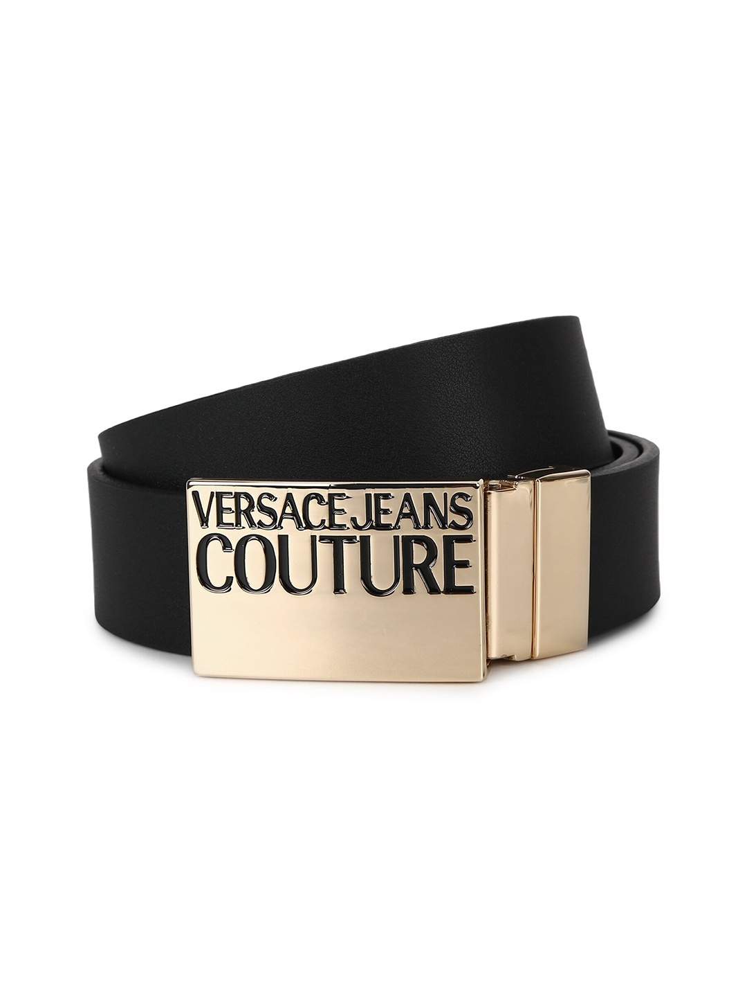 

Versace Jeans Couture Men Black Leather Formal Belt