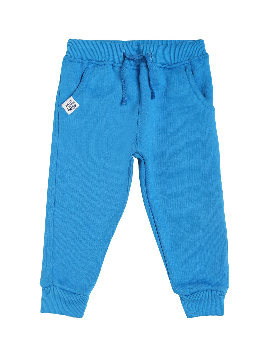 

Bodycare Kids Boys Blue Solid Regular-fit Cotton Joggers