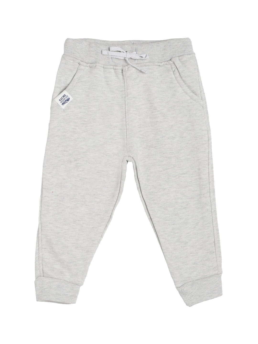 

Bodycare Kids Boys Grey Solid Cotton Joggers