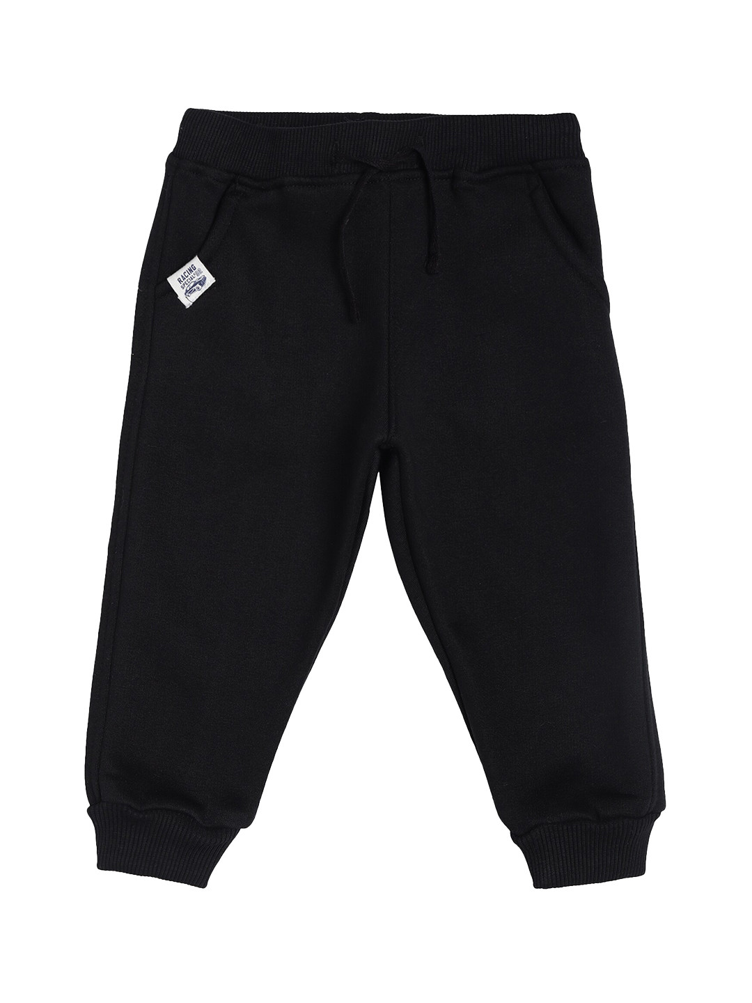 

Bodycare Infant Kids Boys Black Solid Cotton Joggers