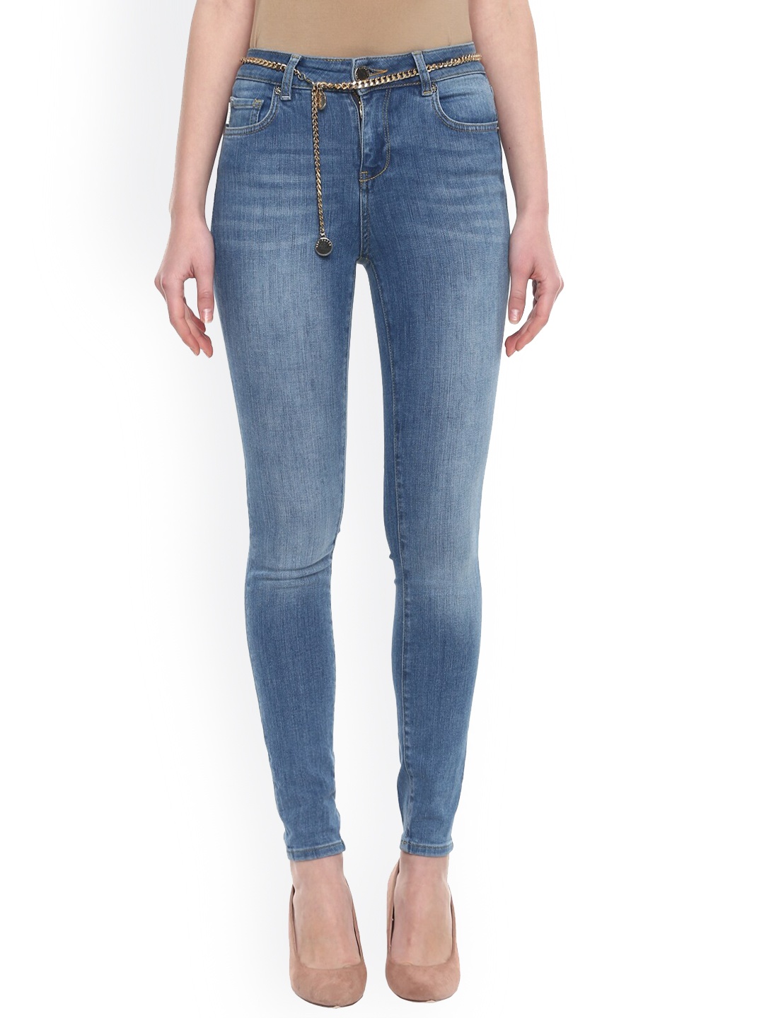 

Ted Baker Women Blue Light Fade Cotton Jeans