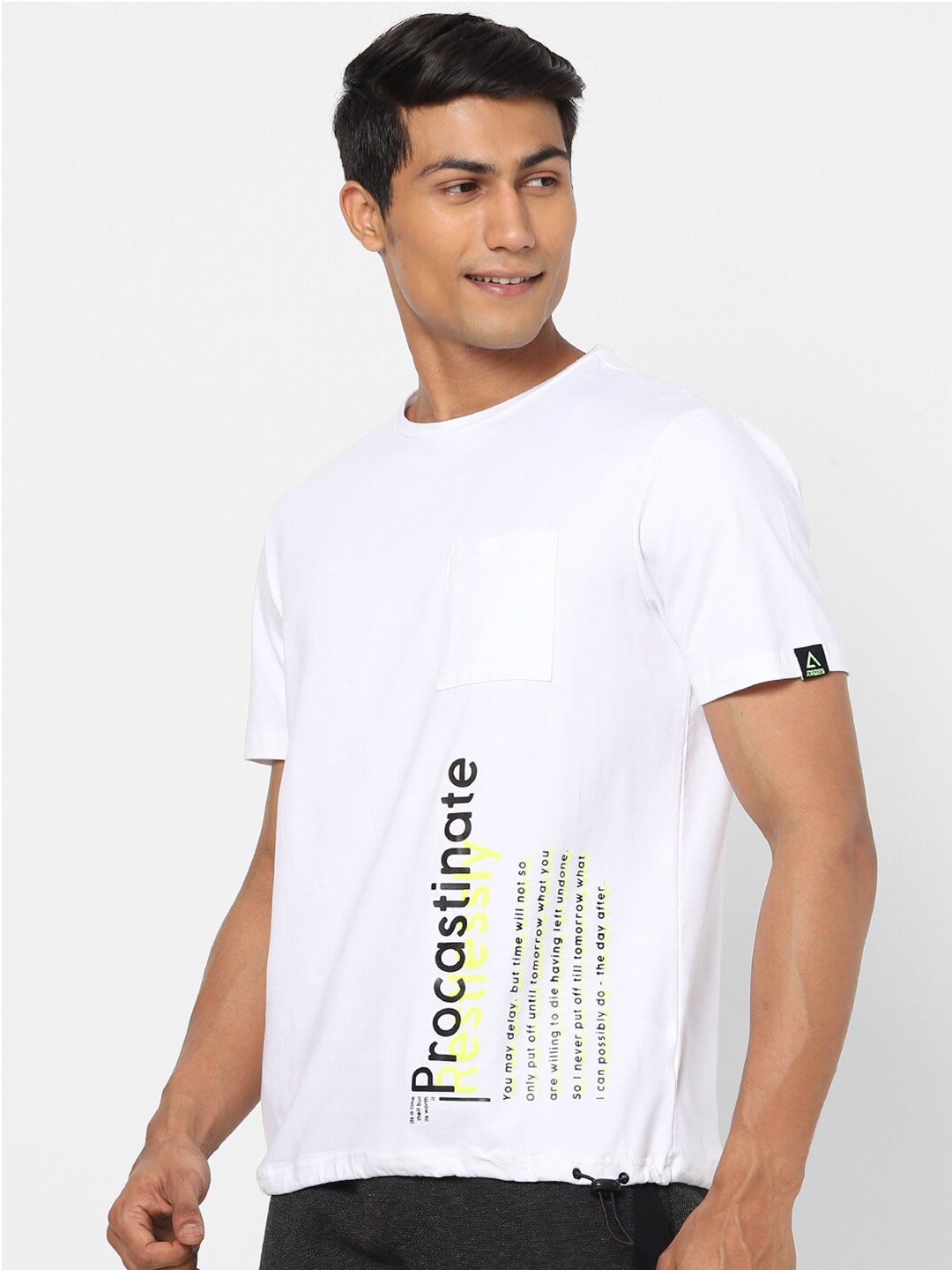 

Street Armor by Pantaloons Men White Typography Printed Cotton T-shirt