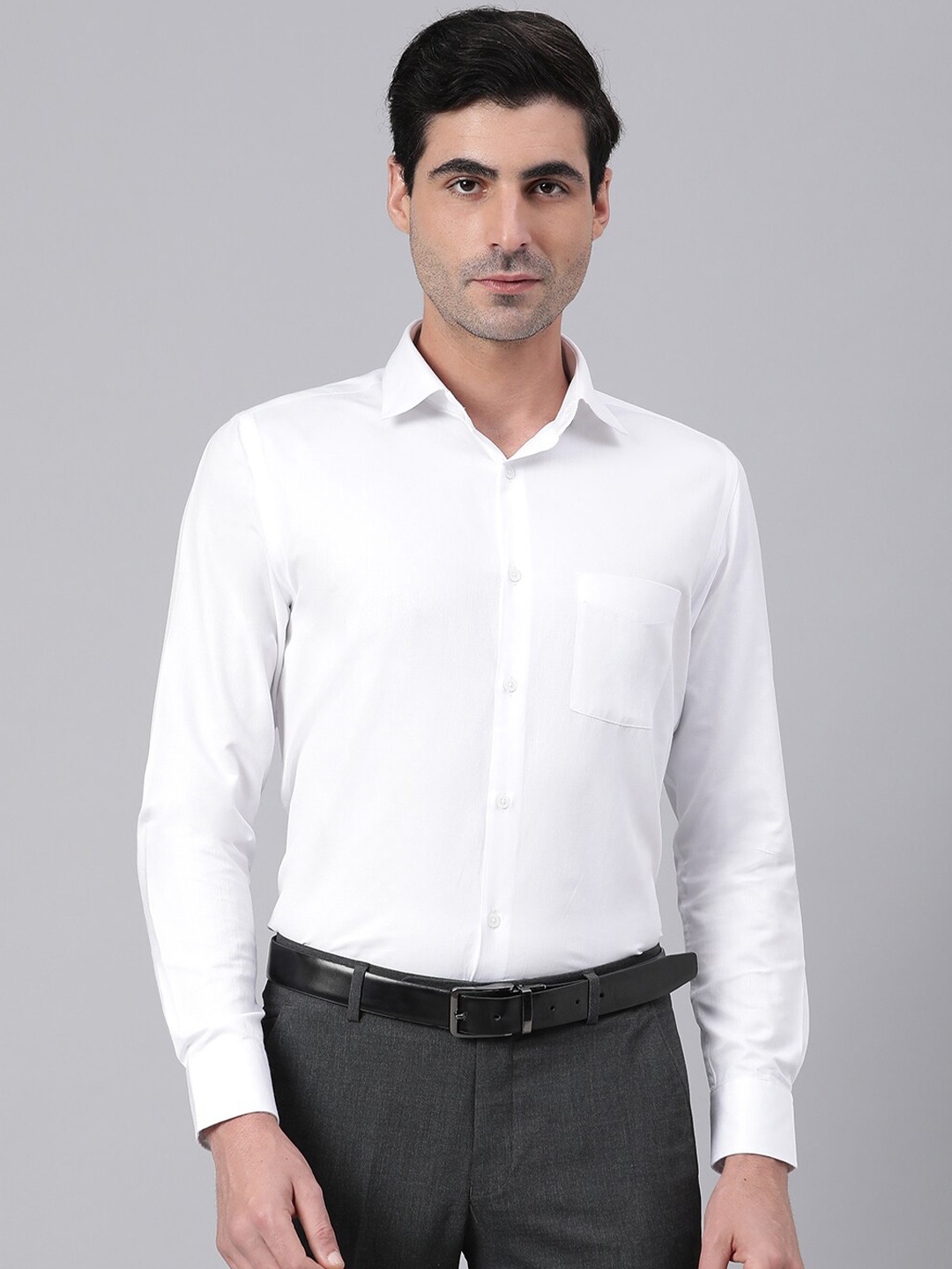 

Richlook Men White Regular Fit Cotton Formal Shirt