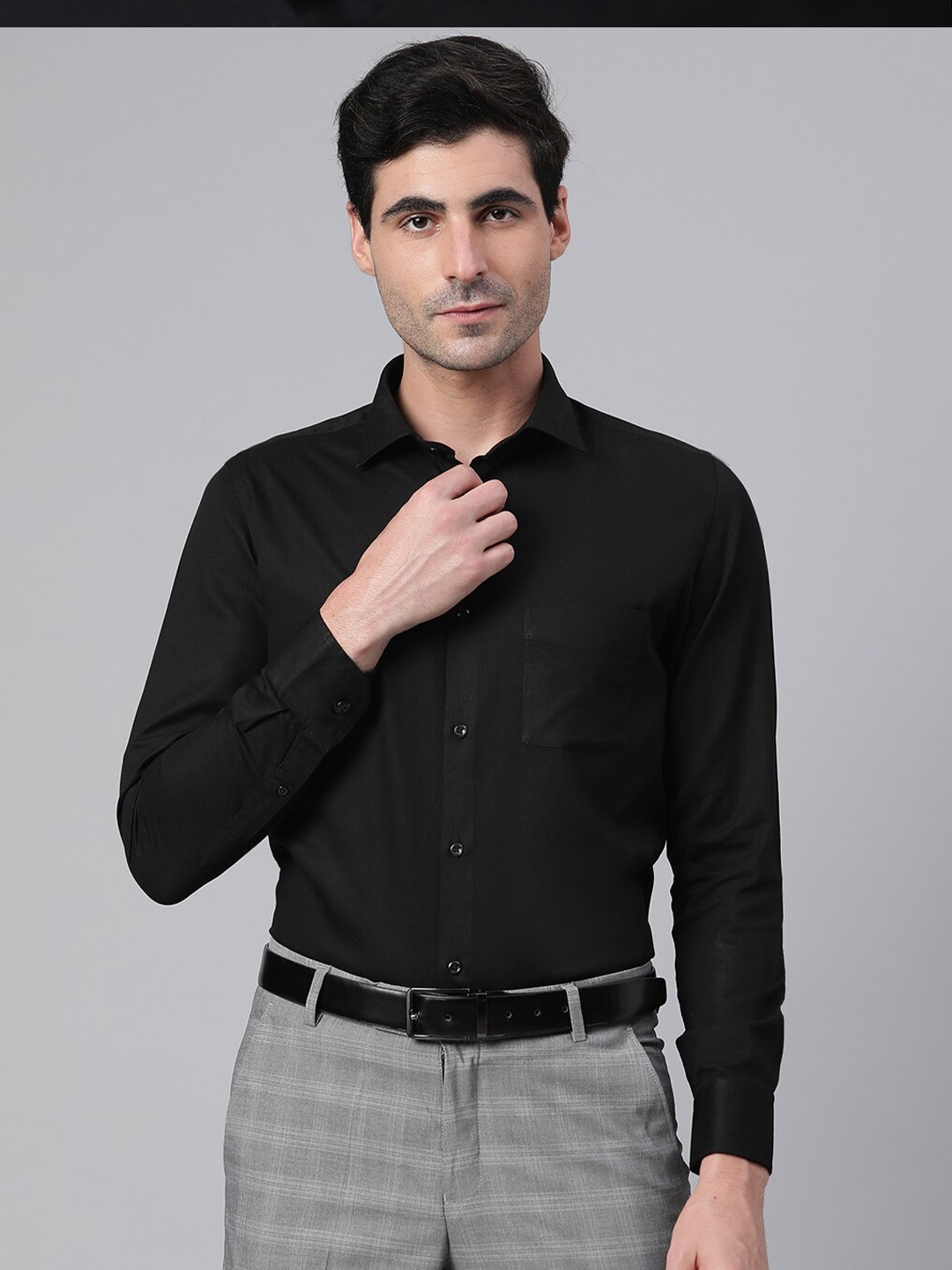 

Richlook Men Black Formal Shirt