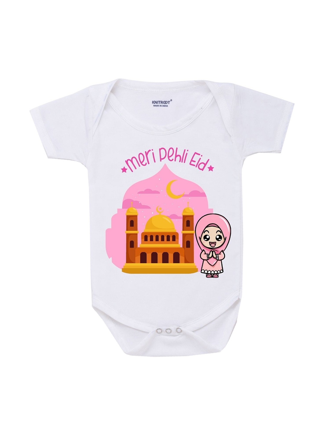 

KNITROOT White Printed Bodysuit