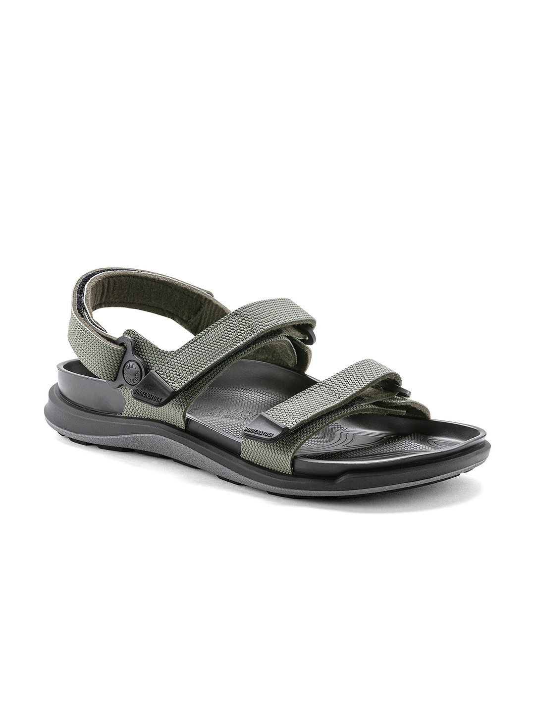 

Birkenstock Kalahari Futura Khaki Regular Width Birko-Flor With An Ankle Strap, Olive