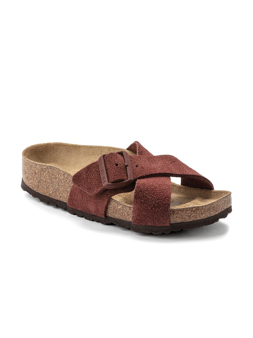 

Birkenstock Women Brown Regular Width Sierra Sliders