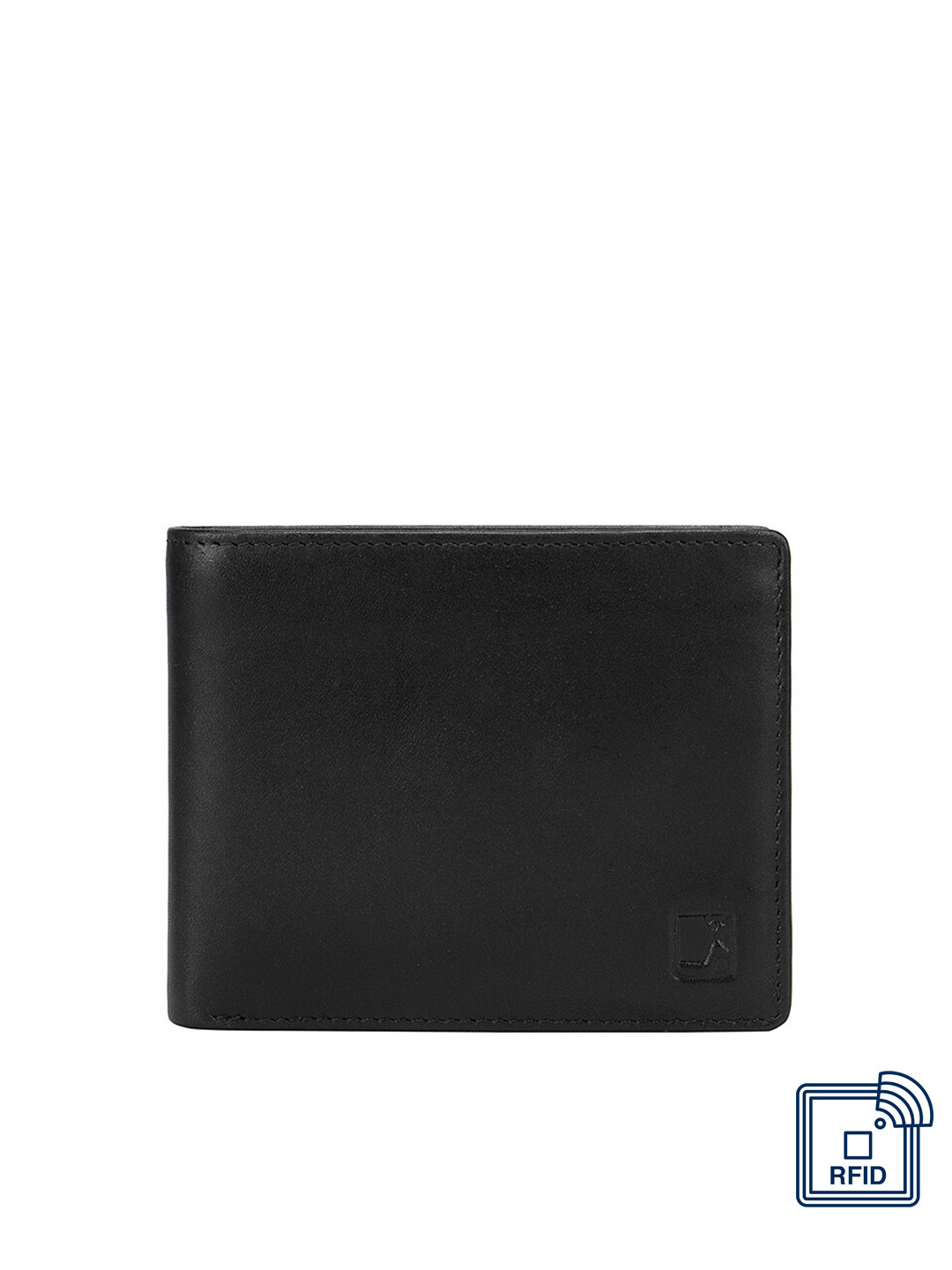 

Da Milano Men Black RFID Leather Two Fold Wallet