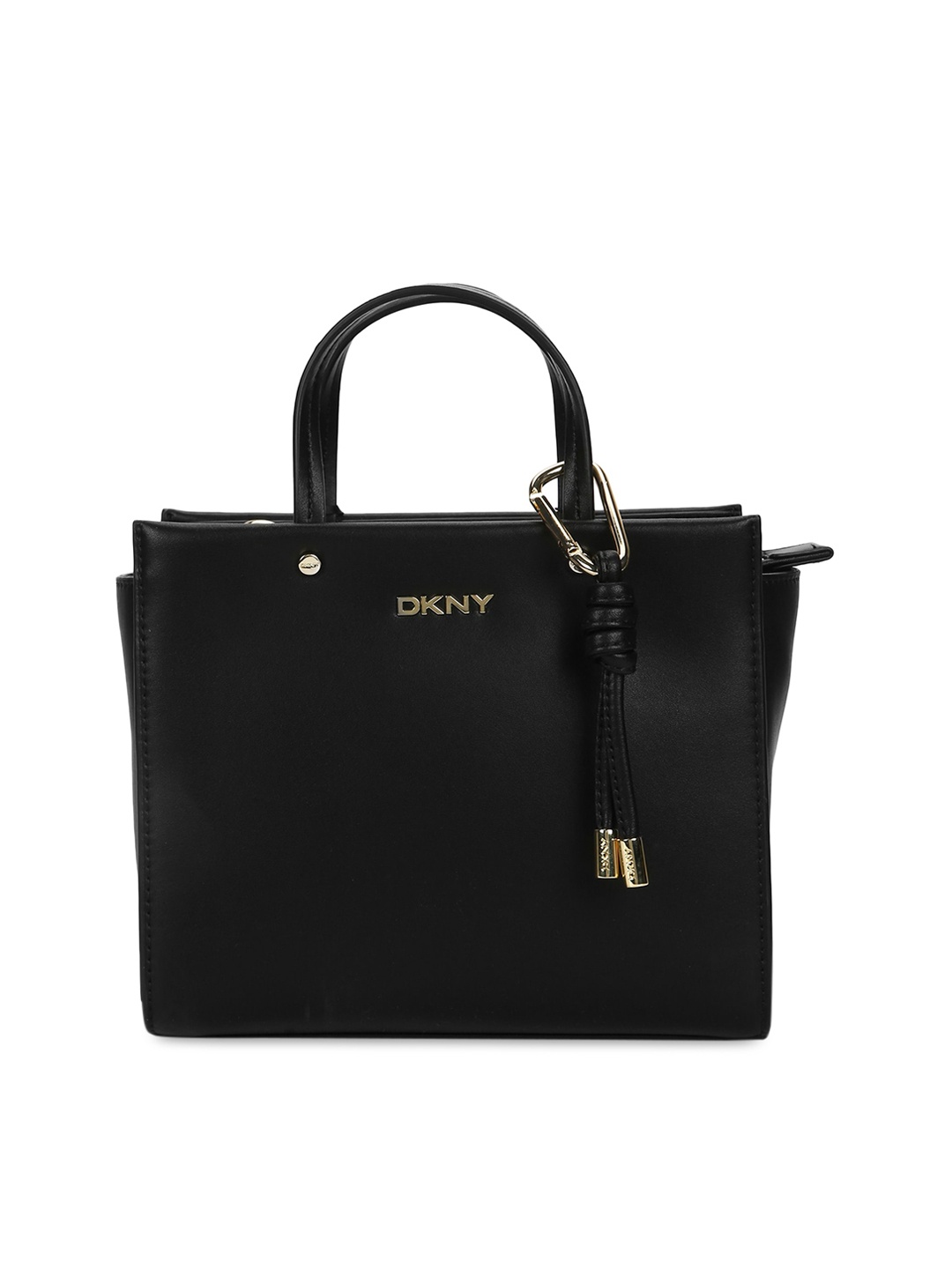 

DKNY Black Leather Structured Satchel