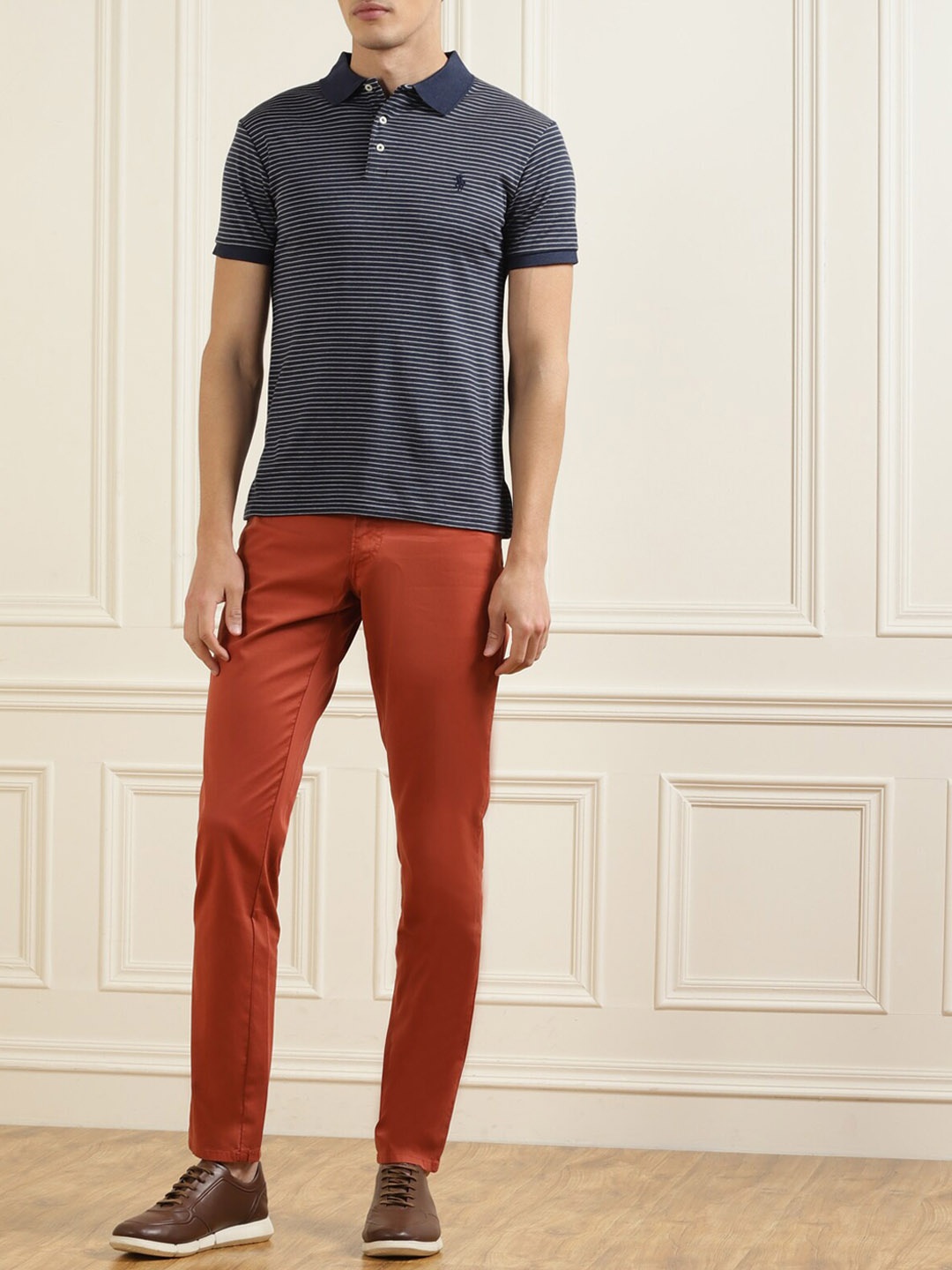 

HACKETT LONDON Men Brown Pure Cotton Jeans