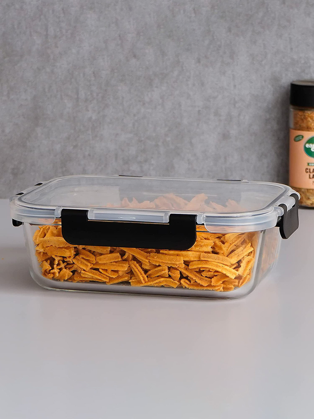 

Femora Transparent Glass Food Container