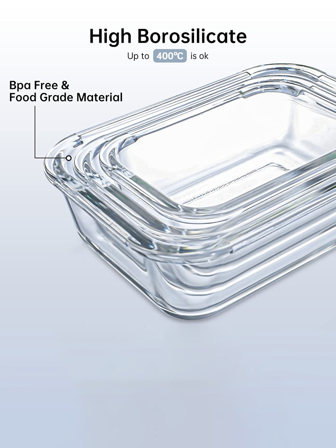 

Femora Transparent Glass Storage Containers
