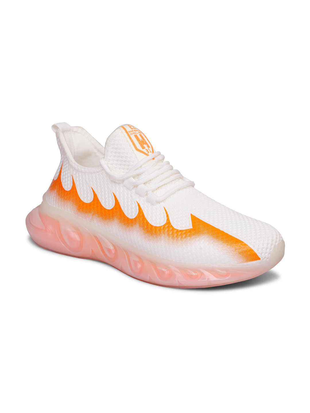 

MOZAFIA Men White Woven Design Sneakers
