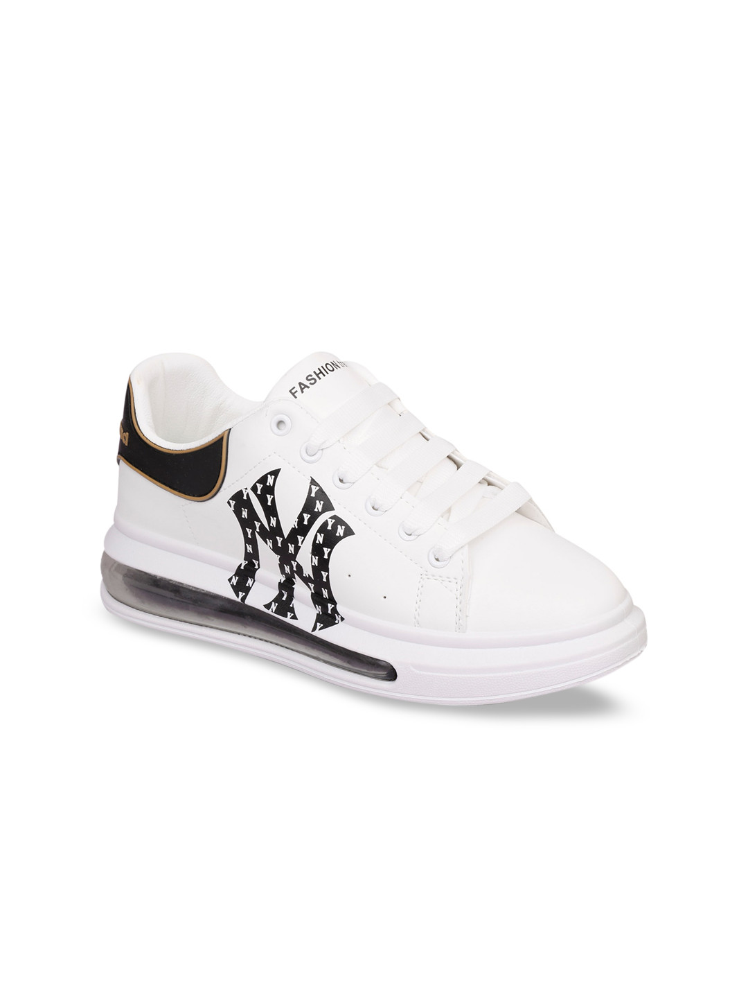 

MOZAFIA Men White Printed PU Sneakers