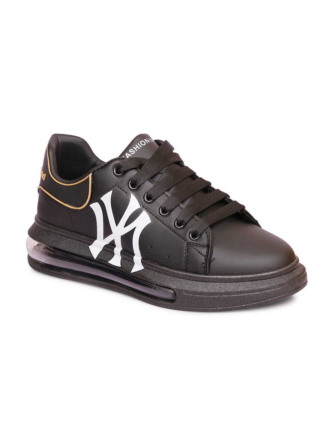 

MOZAFIA Men Black PU Sneakers