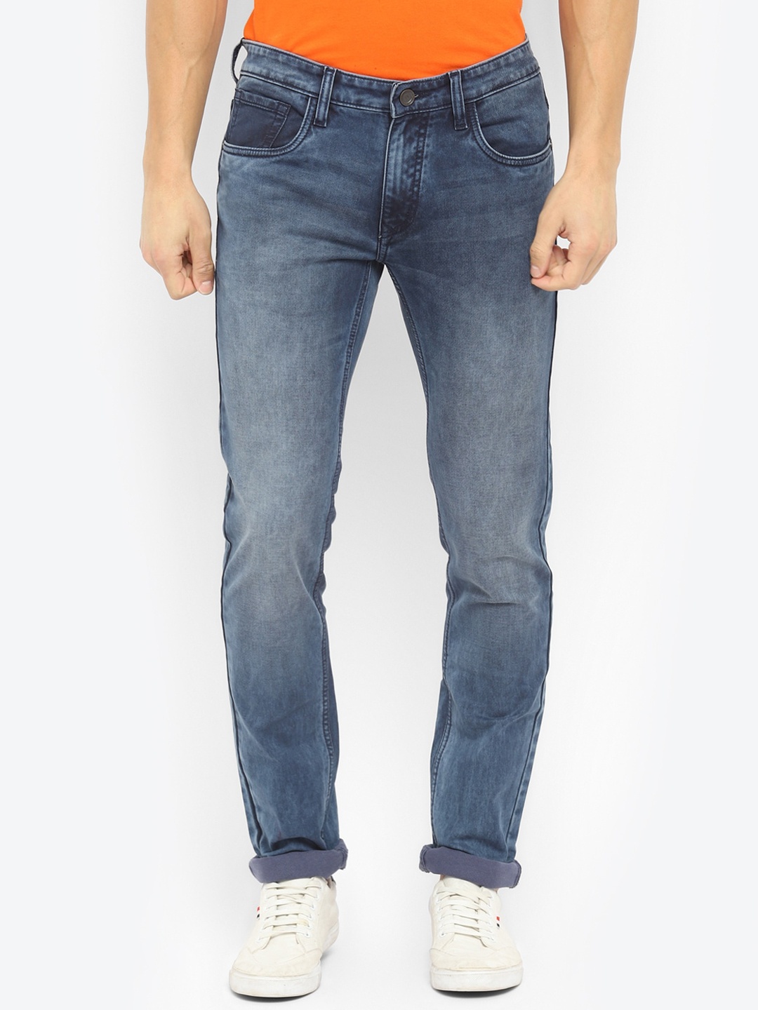 

Turtle Men Blue Tapered Fit Heavy Fade Jeans