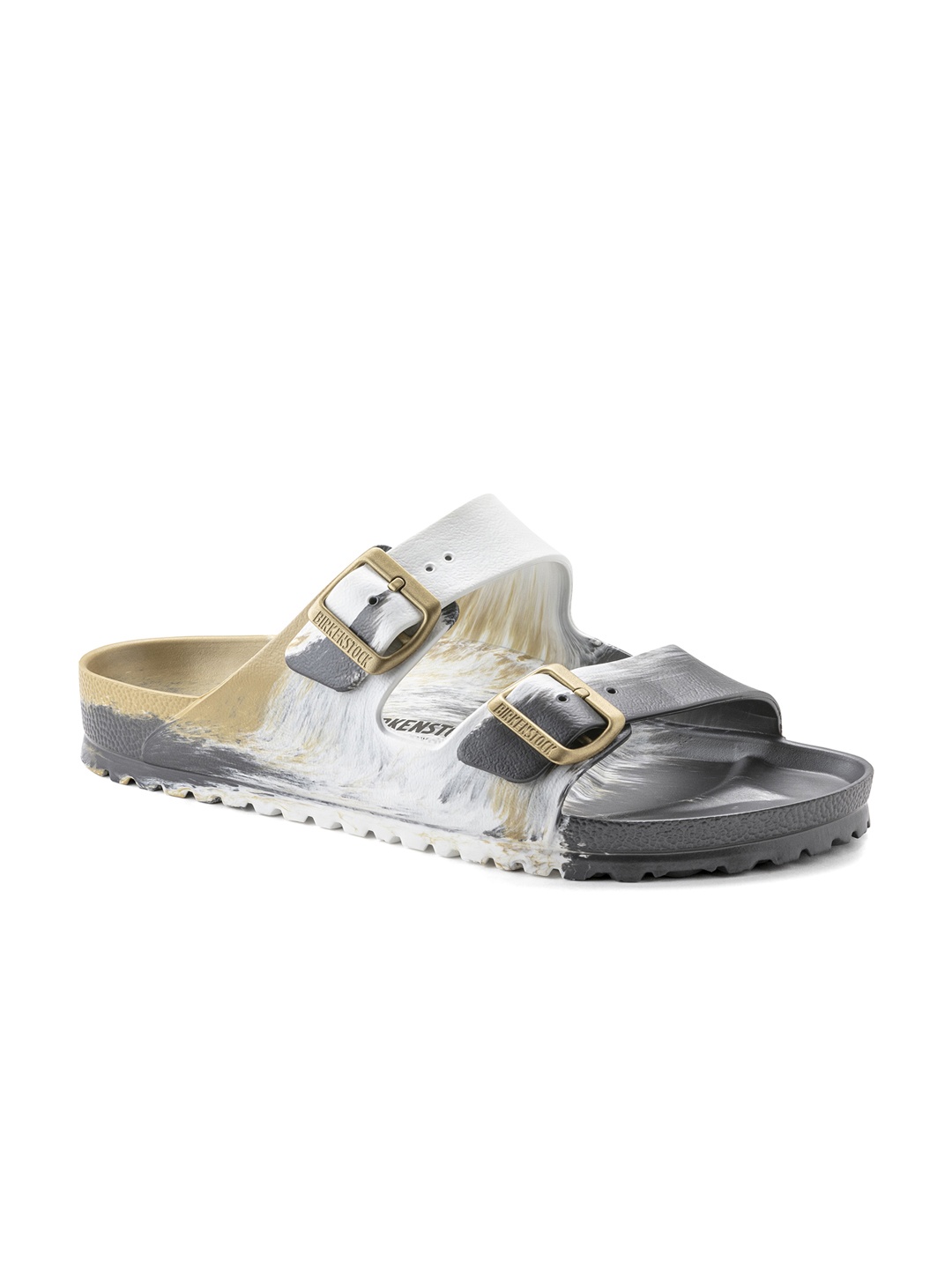 

Birkenstock Unisex Multicoloured Arizona Essentials Printed Narrow Width Sliders, Multi