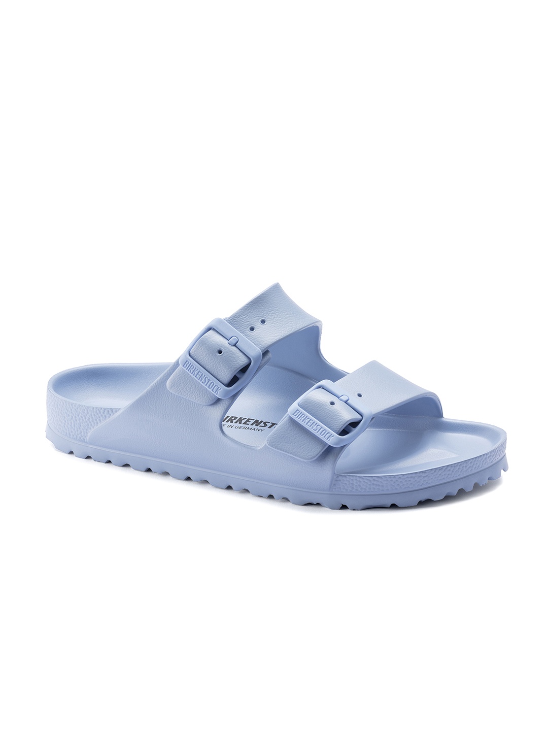 

Birkenstock Unisex Blue Regular Width Arizona Essentials Solid Sliders