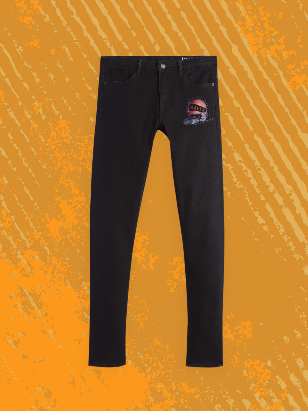 

Allen Solly Junior Boys Black Skinny Fit Clean Look Stretchable Jeans