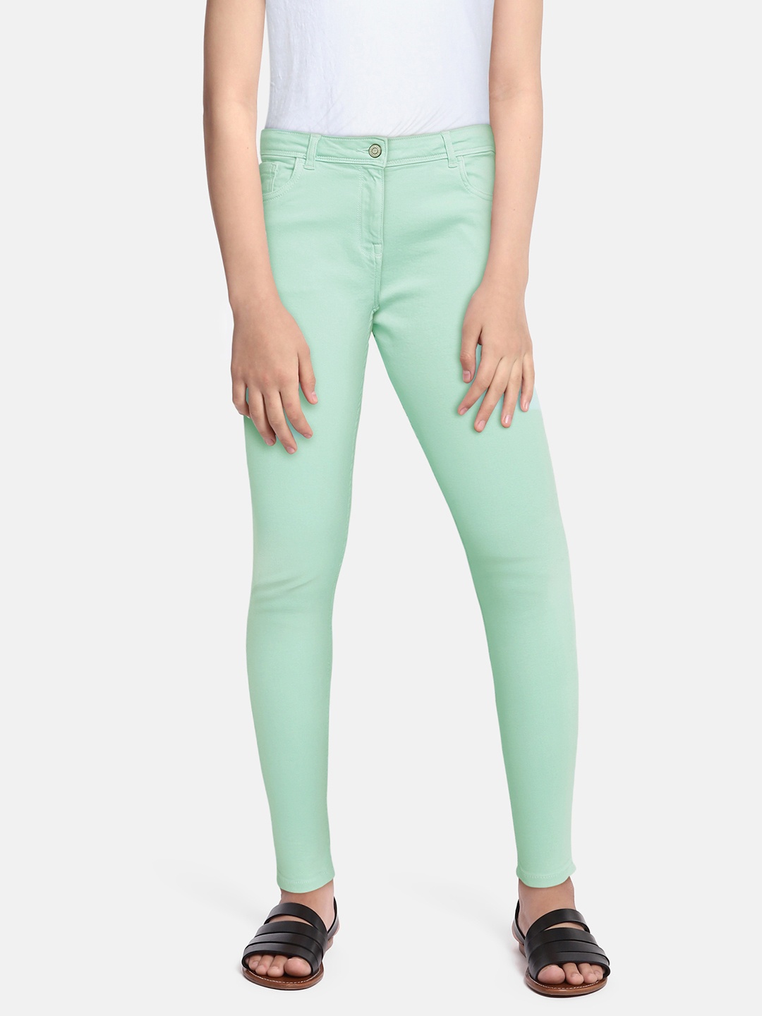 

Allen Solly Junior Girls Sea Green Skinny Fit Stretchable Jeans