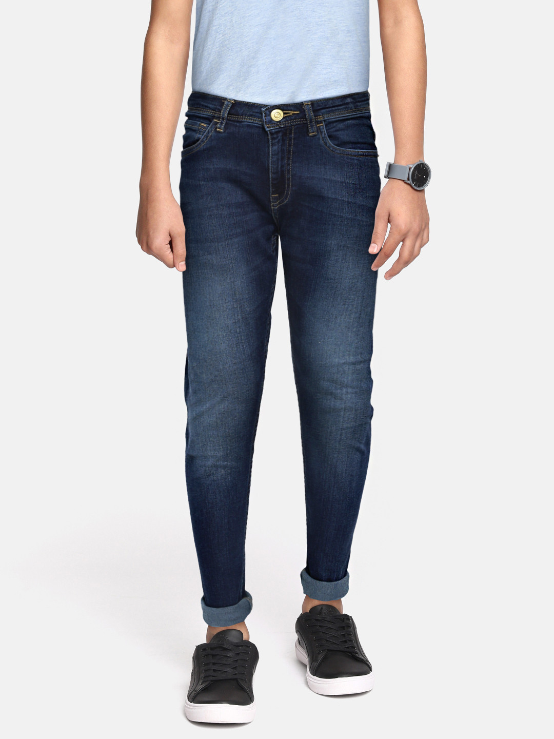 

Allen Solly Junior Boys Blue Skinny Fit Light Fade Stretchable Jeans