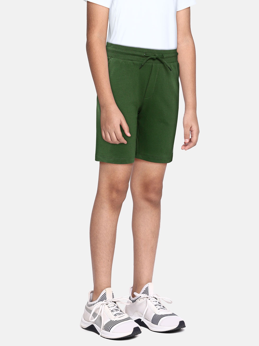 

Allen Solly Junior Boys Olive Green Regular Fit Shorts