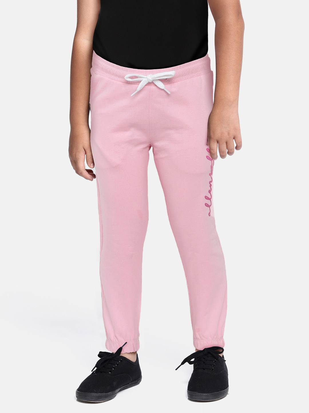 

Allen Solly Juniors Girls Pink Regular Fit Pure Cotton Joggers