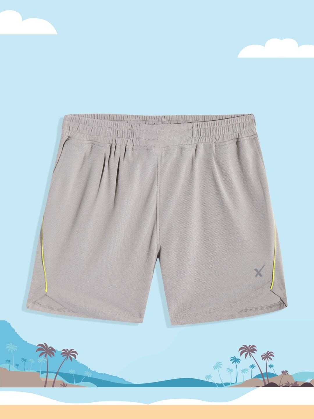 

HRX by Hrithik Roshan Boys Grey Solid Rapid Dry Shorts