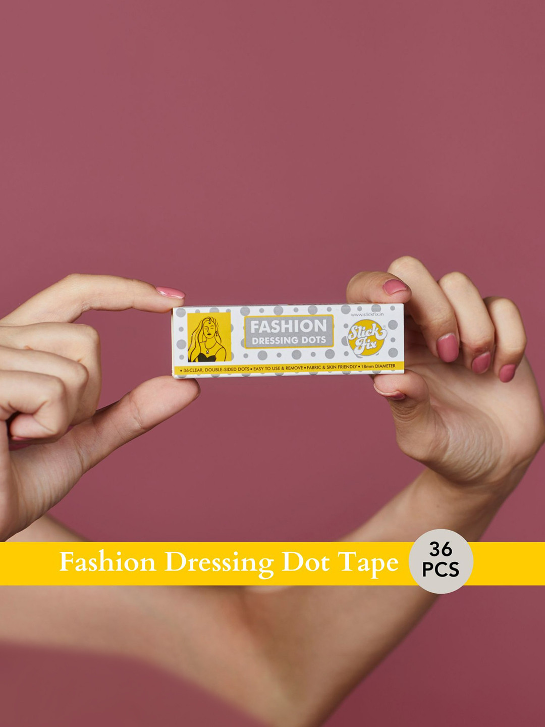 

SLICKFIX 36 Pcs Dressing Dots Tape, White