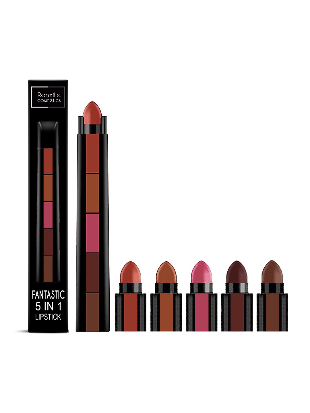 

Ronzille Fantastic 5-in-1 Ultra Smooth Lipstick - A, Multi