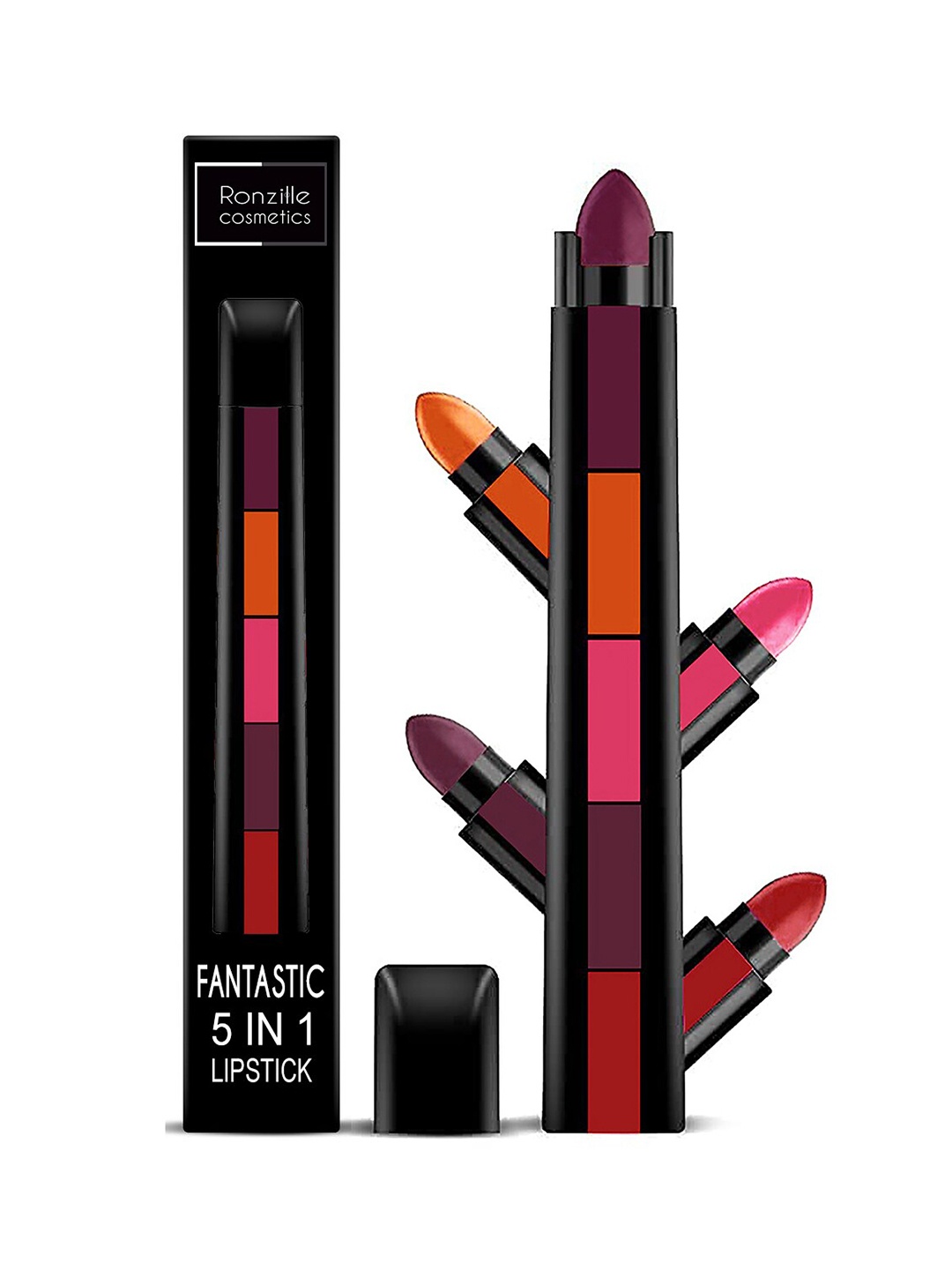 

Ronzille Fantastic 5-in-1 Ultra Smooth Lipstick - C, Multi