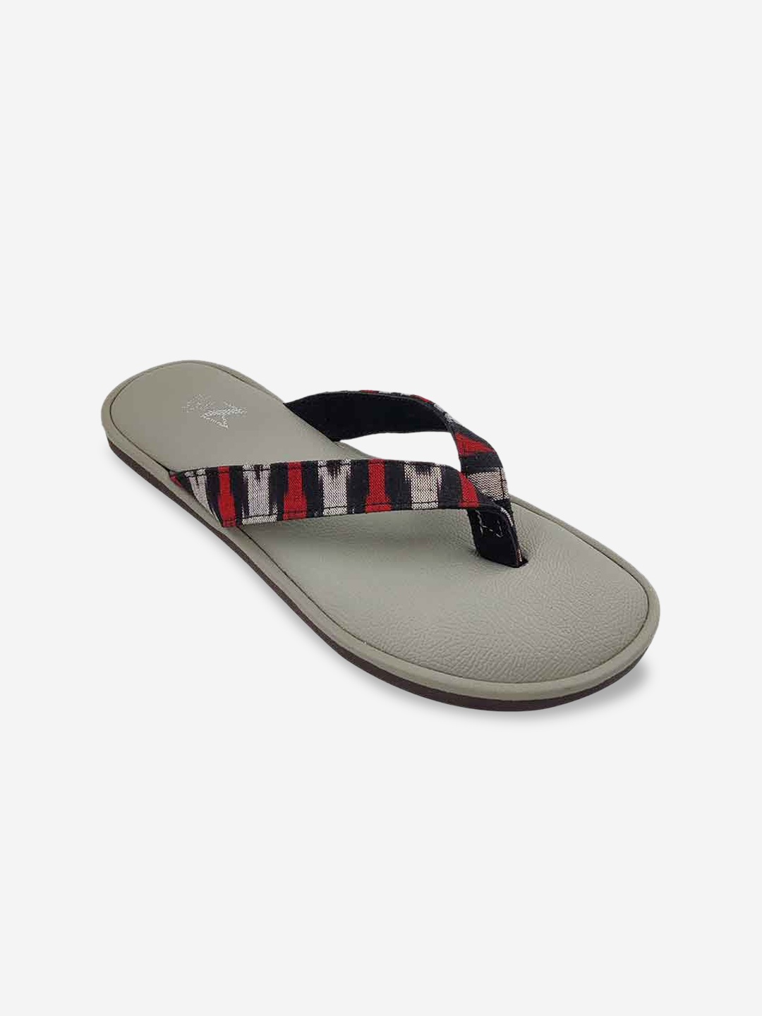 

THE MADRAS TRUNK Men Grey T Strap Flats