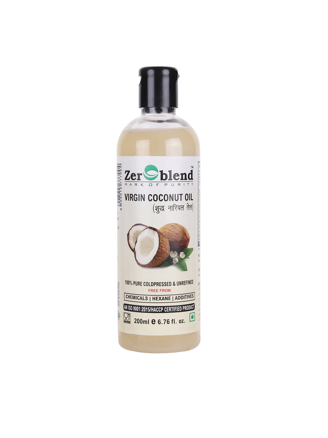 

Zeroblend Kids Cold-Pressed Virgin Coconut Oil - 200 ml, White