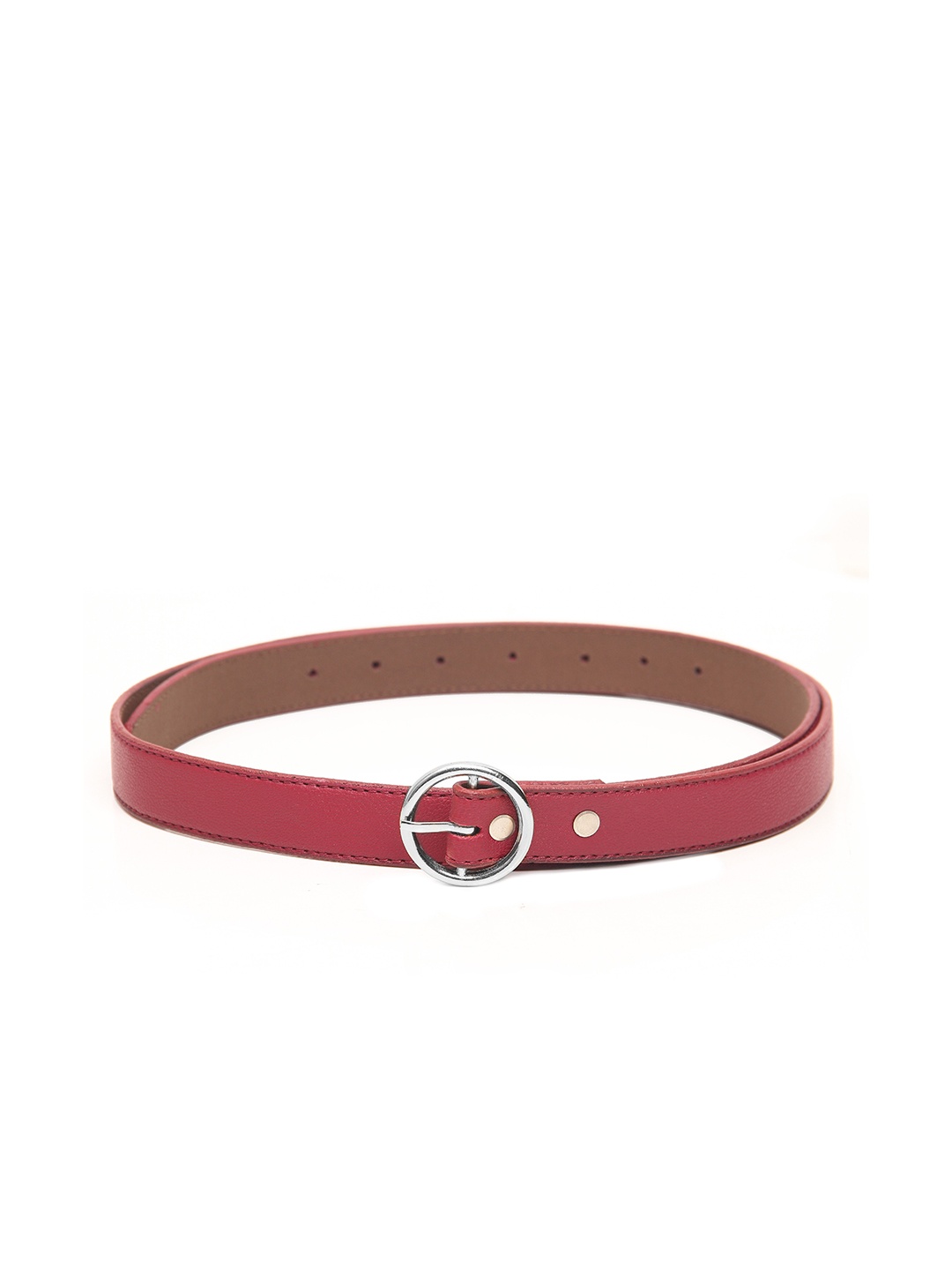 

Calvadoss Women Rust Textured Synthetic Leather Belt