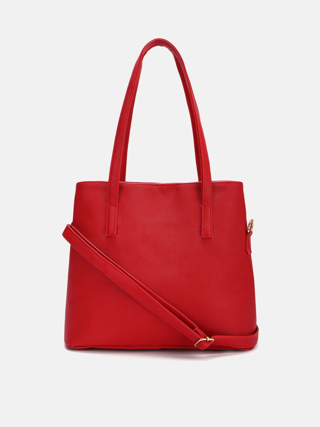 

FABBHUE Red Structured Shoulder Bag