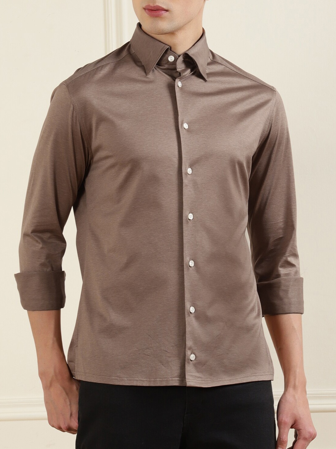 

Eton Men Brown Regular Fit Cotton Casual Shirt
