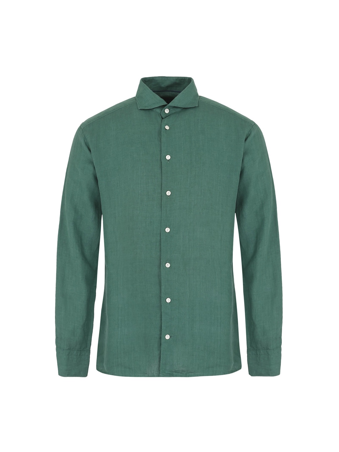 

Eton Men Green Cutaway Collar Pure Cotton Casual Shirt