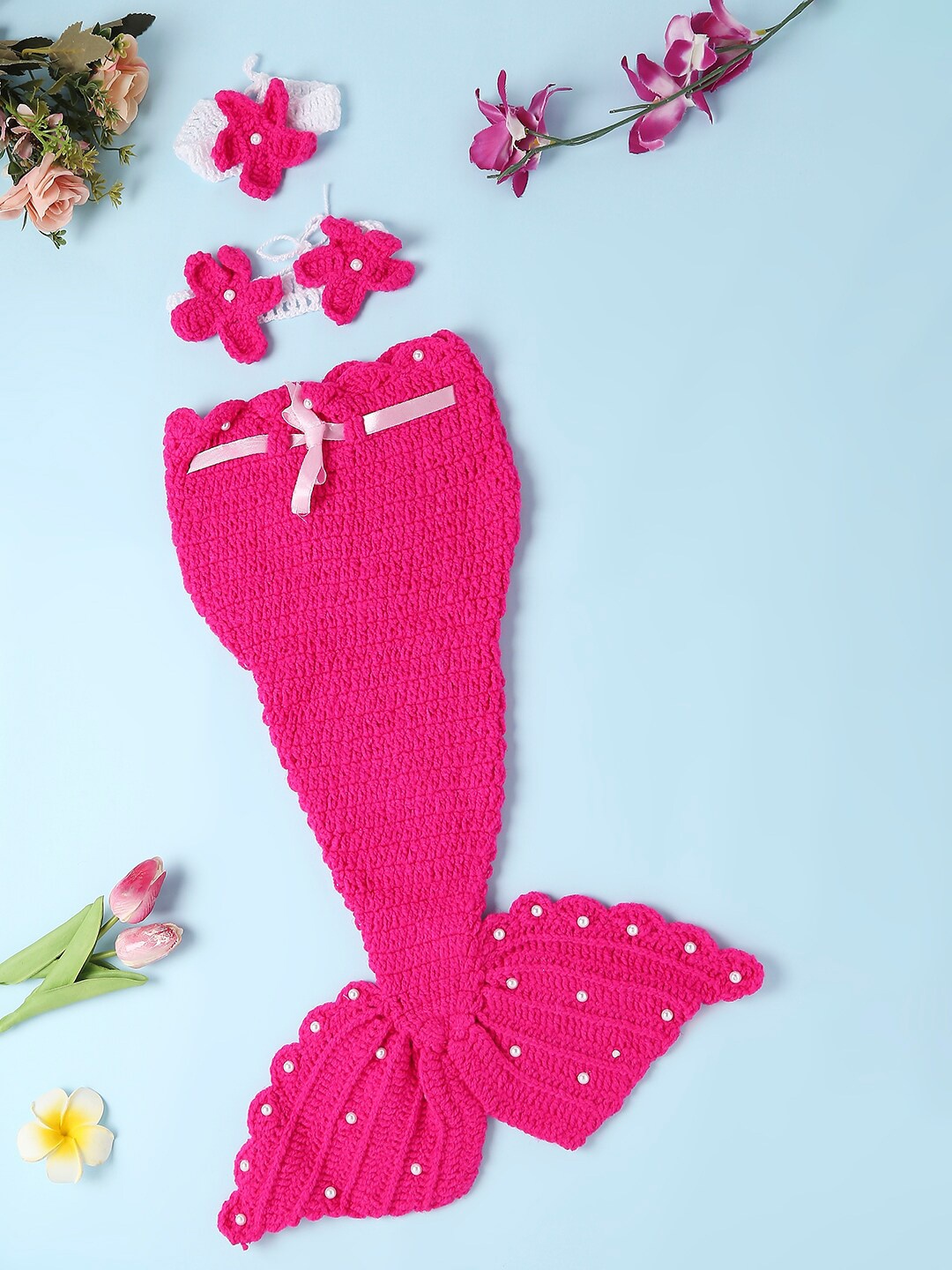 

Babymoon Pink Newborn Mermaid Photography Costume