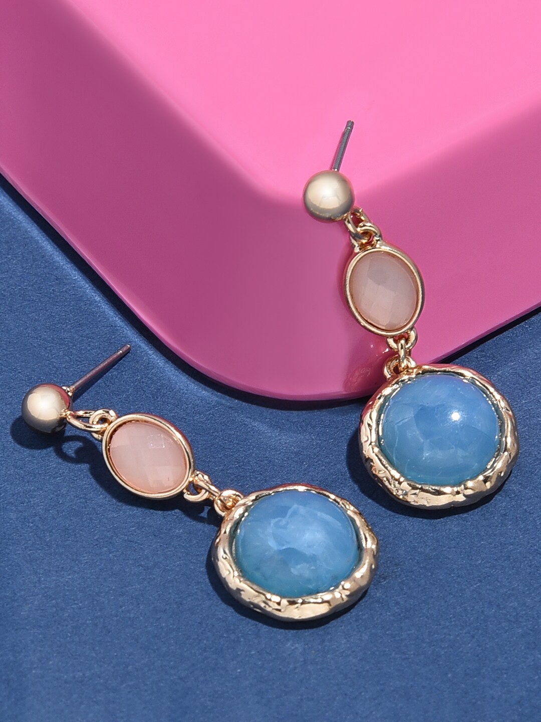 

Accessorize London Women Gold-Toned & Blue Sienna Long Drop Earring